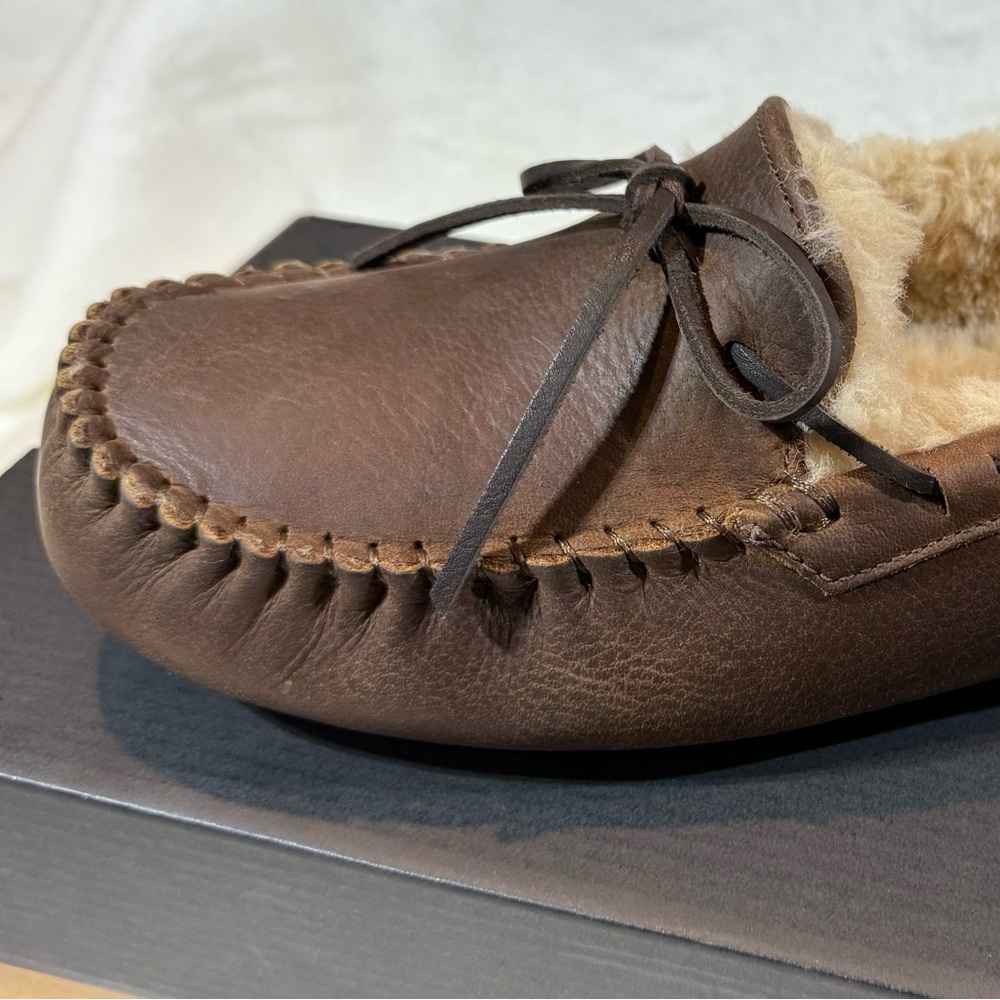 UGG Men's Olsen Tan Leather Loafers - Size 11 US - NIB (Never Worn)